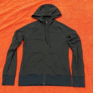 Merino wool Icebreaker wm’s small teal hoodie zip front sweater